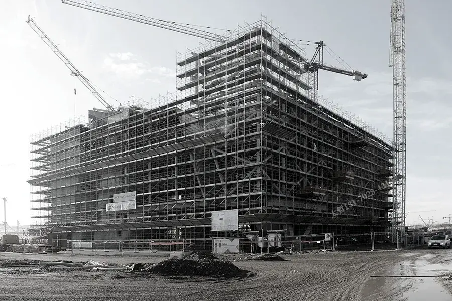 建筑外立面施工过程