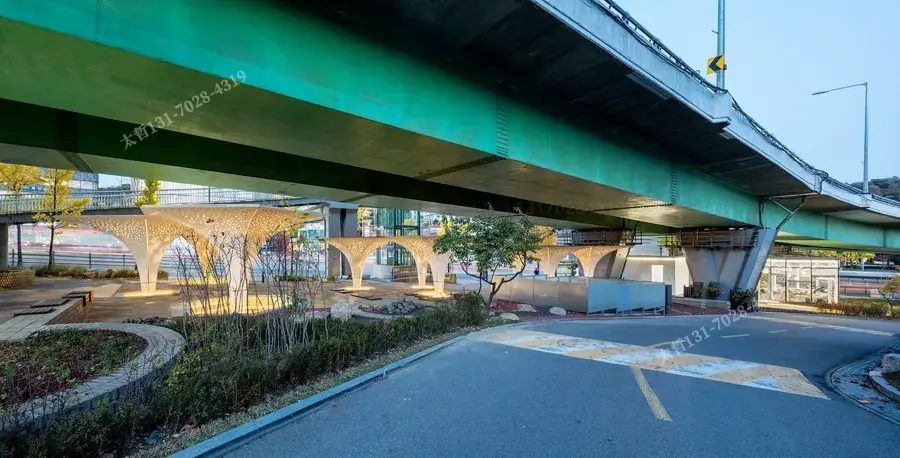 异型钢结构廊架定制