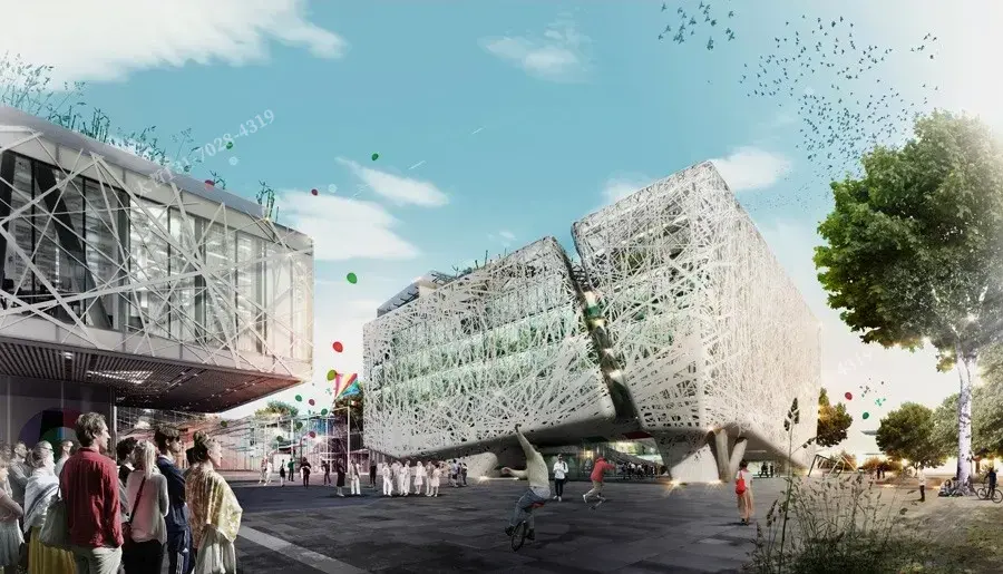 商场建筑外立面效果图