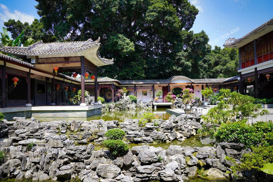 六角石雕凉亭落地难？太哲造型艺术解地产_园林痛点