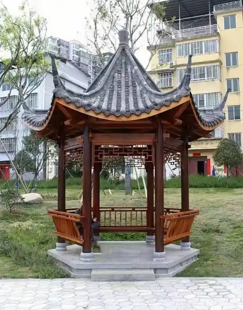 室外仿古铁艺凉亭落地难？这些问题可解决