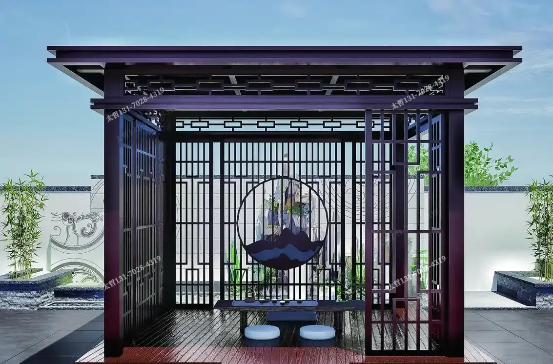 别墅花园景观凉亭定制难？这样做效果超预期