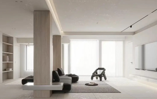 客厅有柱子别愁！实用装修方案，颜值与实用双在线