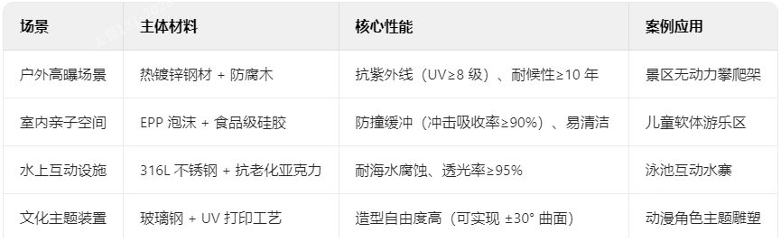 非标设施材料方案