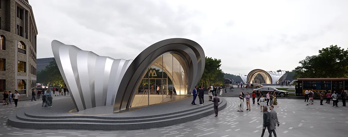 不锈钢建筑装饰造型