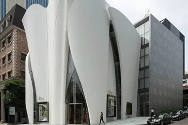 建筑外立面装饰案例 | 当服装剪裁邂逅建筑美学