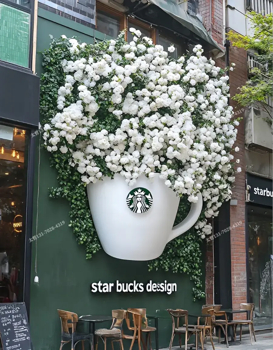 花店门头没氛围感