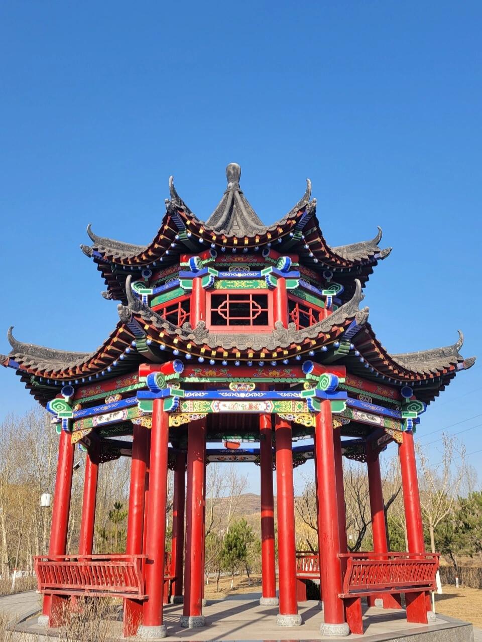八角凉亭对称技巧