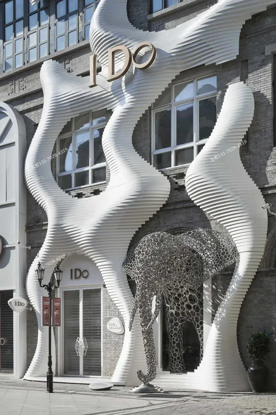 3d效果图门头还原技巧