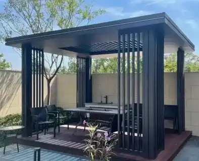 别墅花园景观凉亭定制难？这样做效果超预期