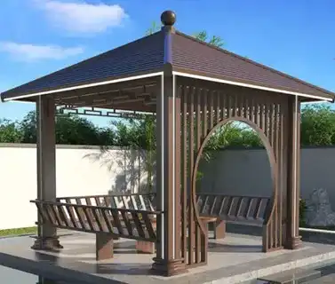 景观长廊亭子落地难？材质工艺问题这样解